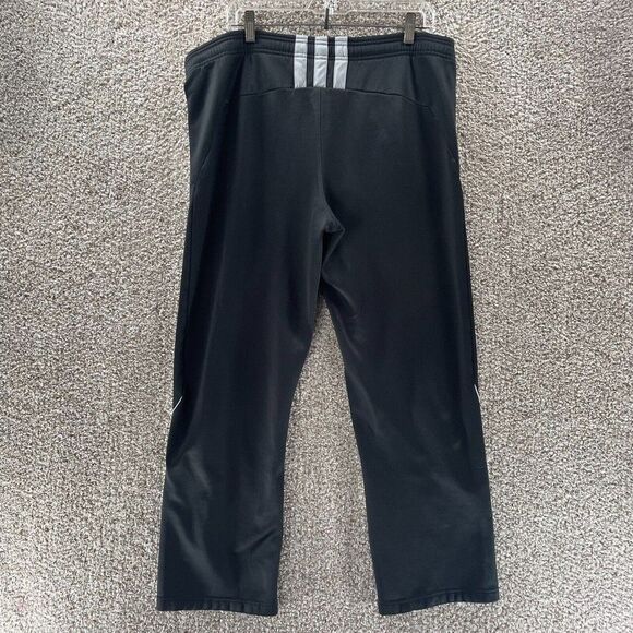 Adidas Pants Adult Medium Black Athleisure Pull On Sweatpants Joggers Casual - Picture 7 of 11